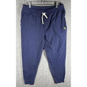 Polo Ralph Lauren Joggers Men's L Blue Sweatpants Athletic Knitted Wear